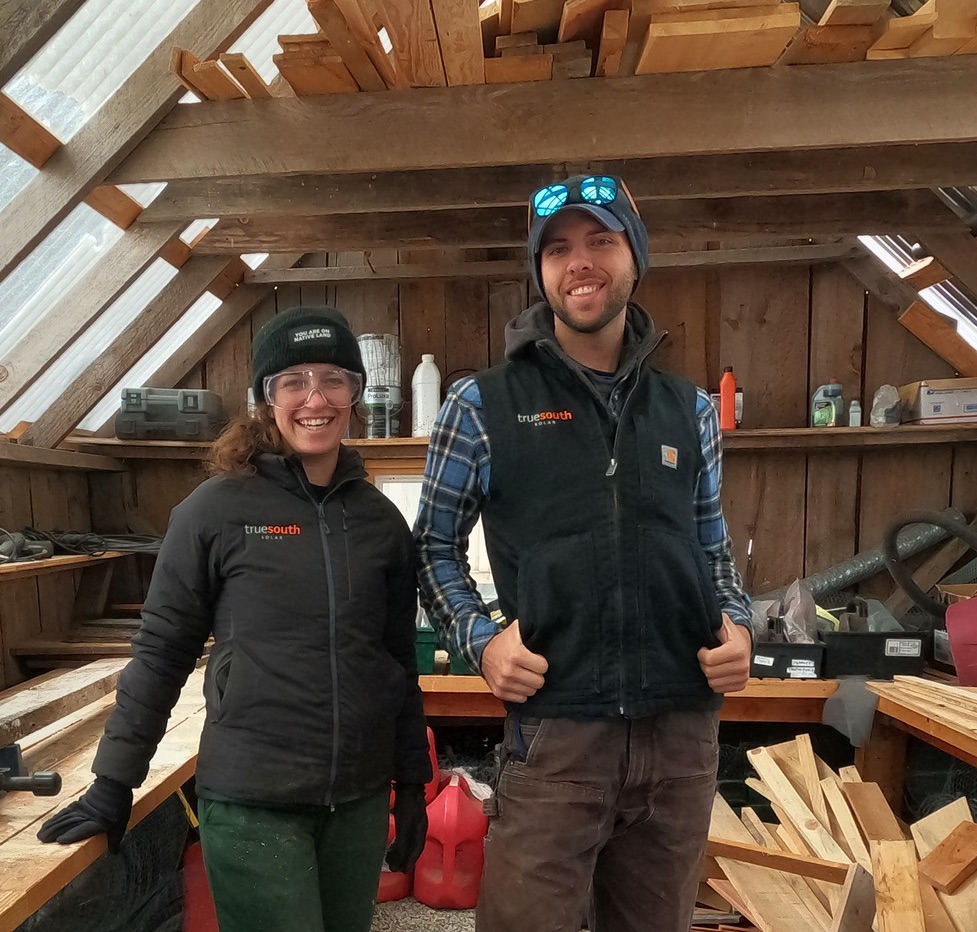 Rianna and Steve volunteer for Vesper Meadows, part of True South's commitment to the Southern Oregon Community.