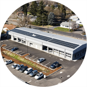 Southern Oregon Subaru in Medford with solar panels