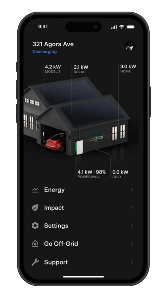 Tesla Powerwall app