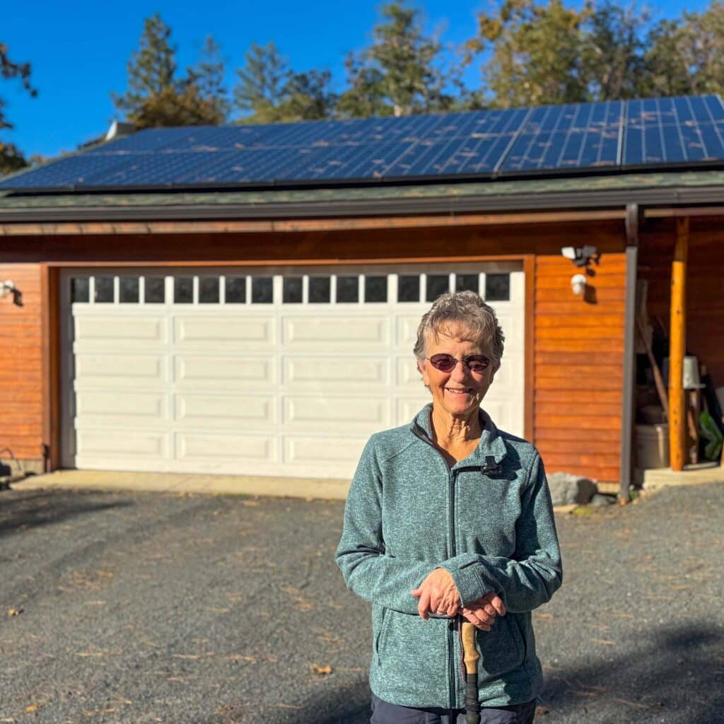 Annette, a homeowner in Southern Oregon, has enjoyed many years with no power bills.